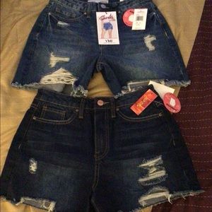 Junior Hybrid Dream High-Rise Shorts W/ Frayed Hem. Style:S239268/ S236968